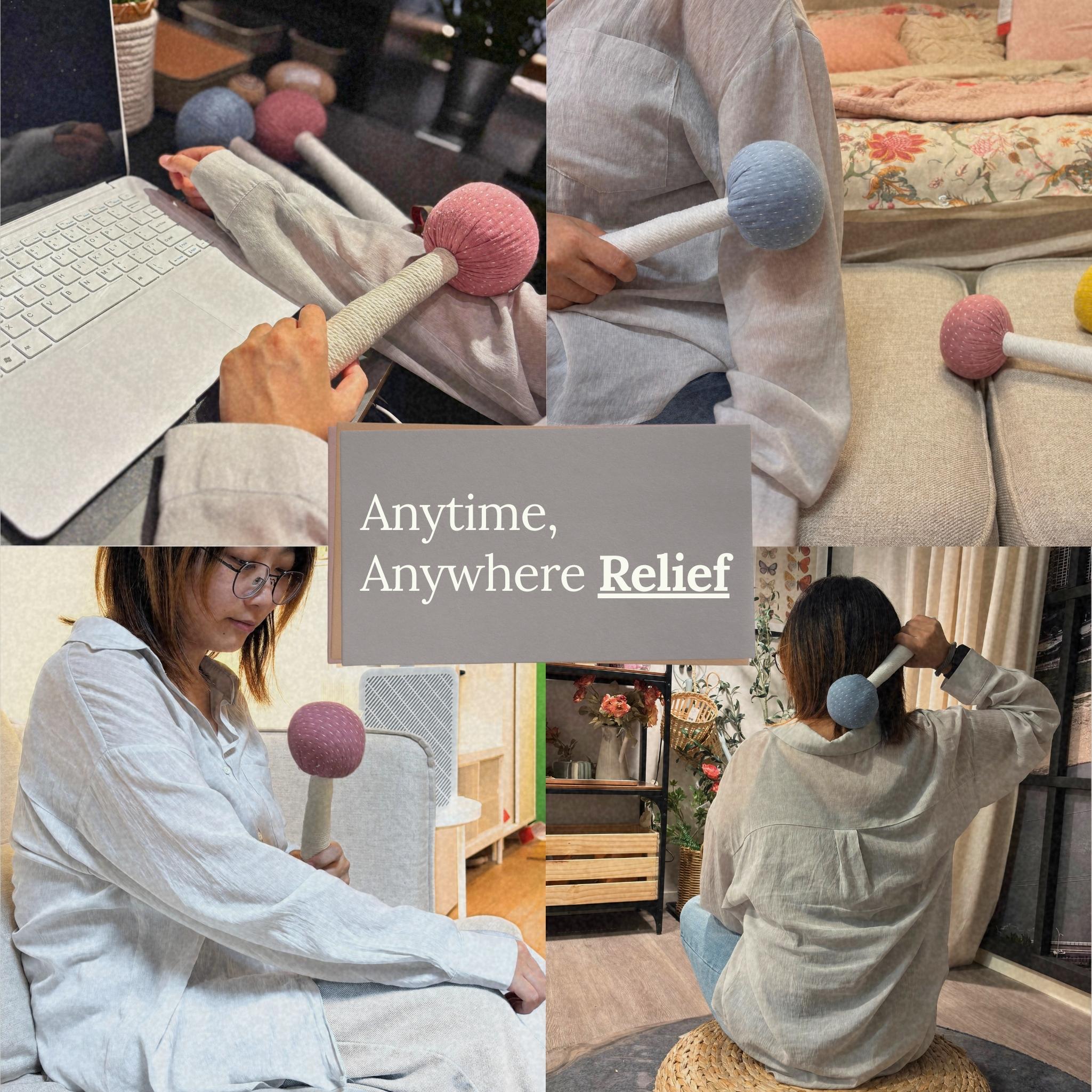 Herbal Aroma Massage Hammer | Natural Pain Relief & Stress Therapy - Herbvivi moment